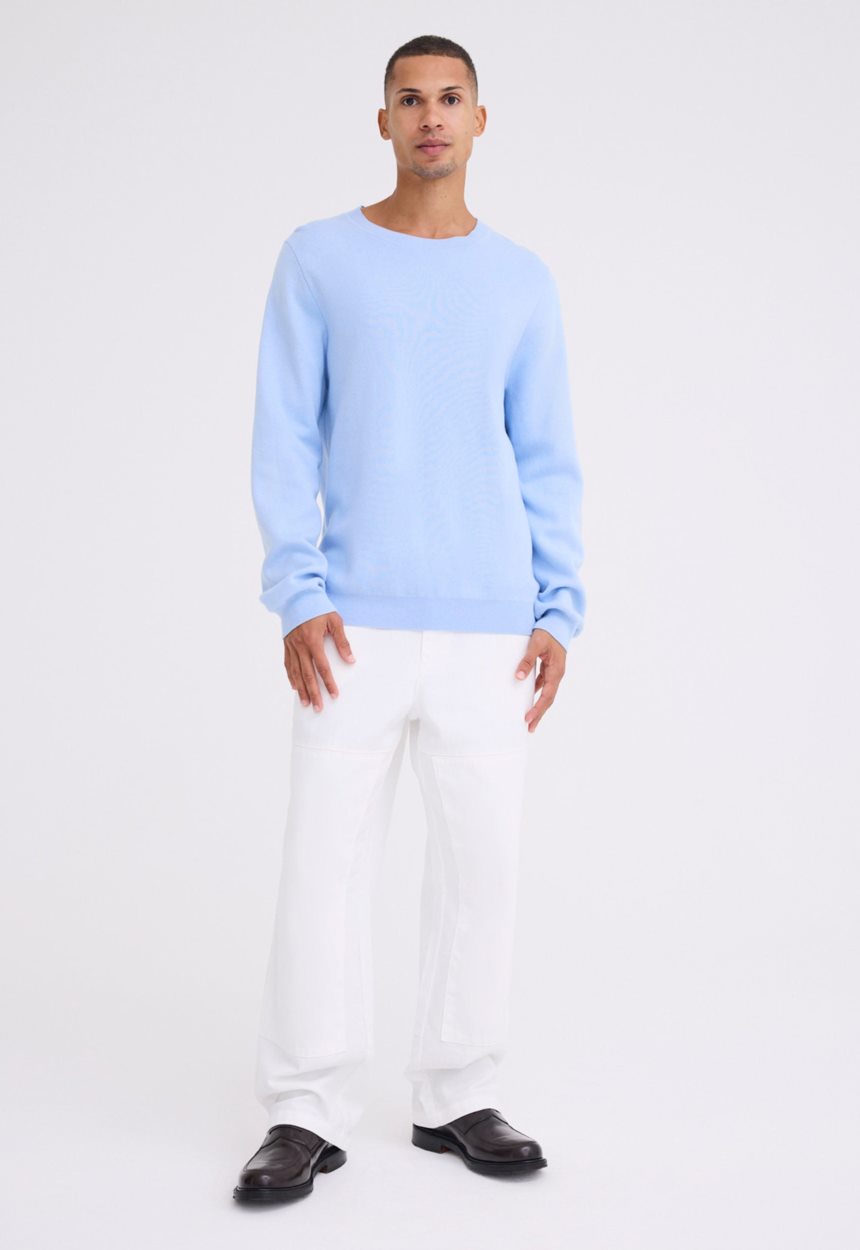 Jac + Jack Poster Cotton Cashmere Sweater - Big Blue